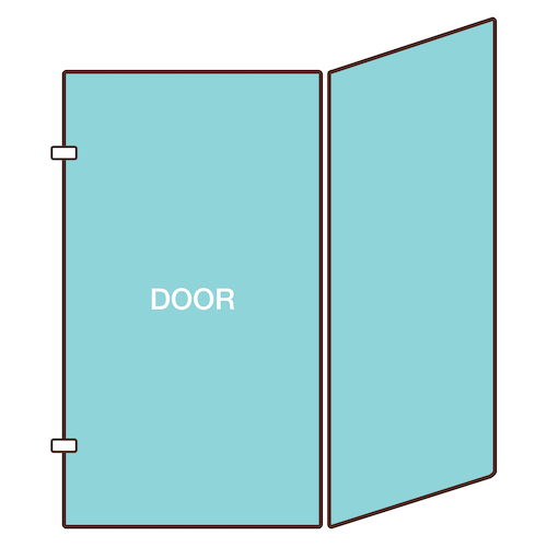 Door with 135º Panel