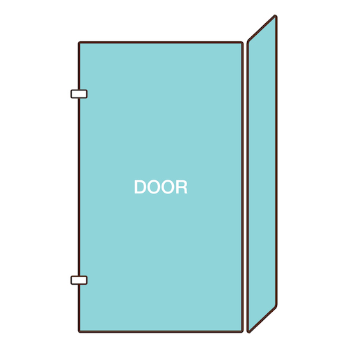 Door with 90º Panel